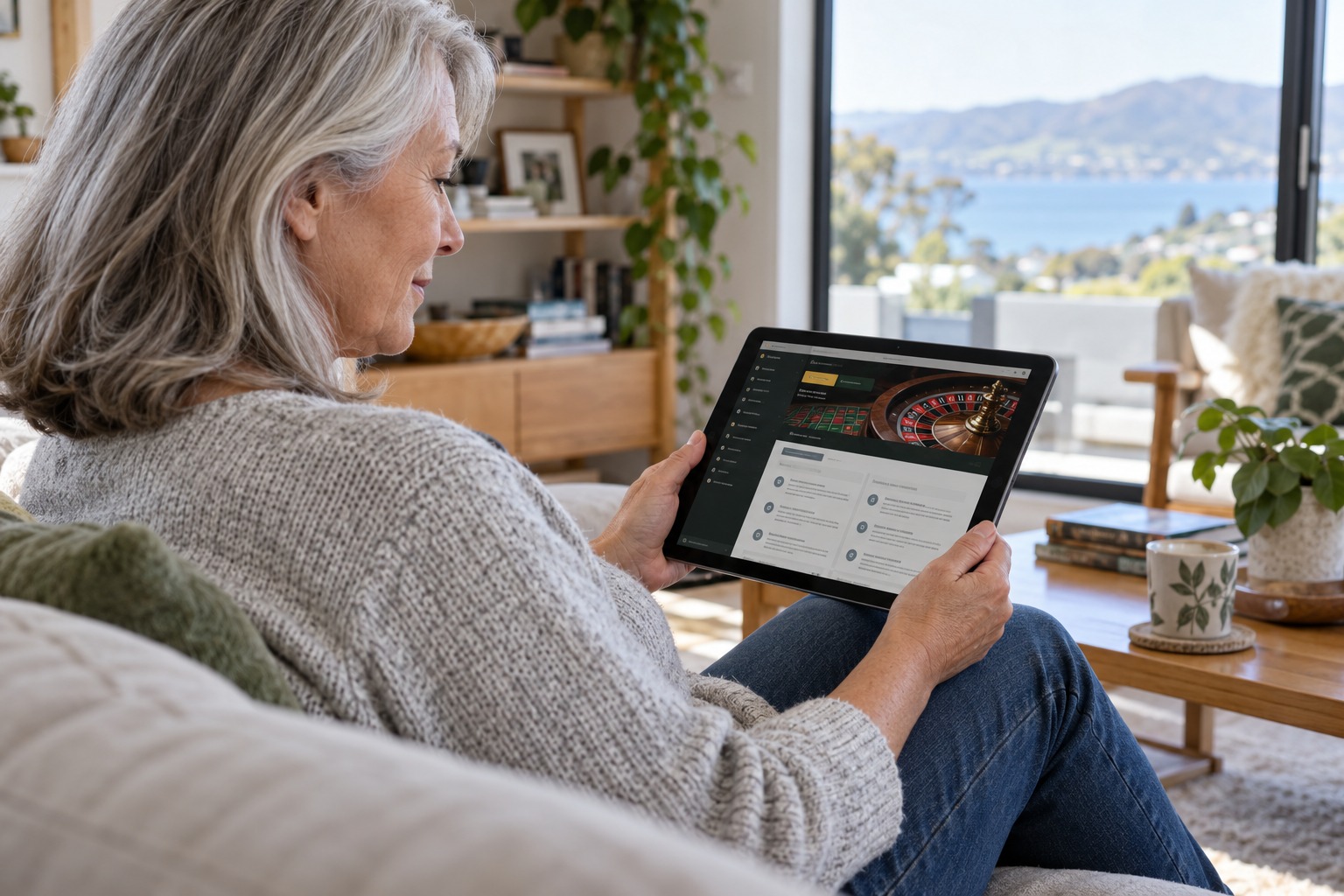 Player reviewing operator terms on an online casino account